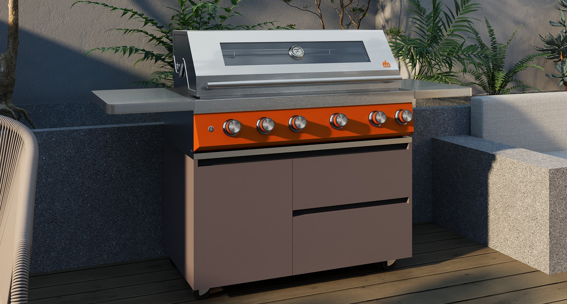 Grill BBQ Terbina Dalam 42