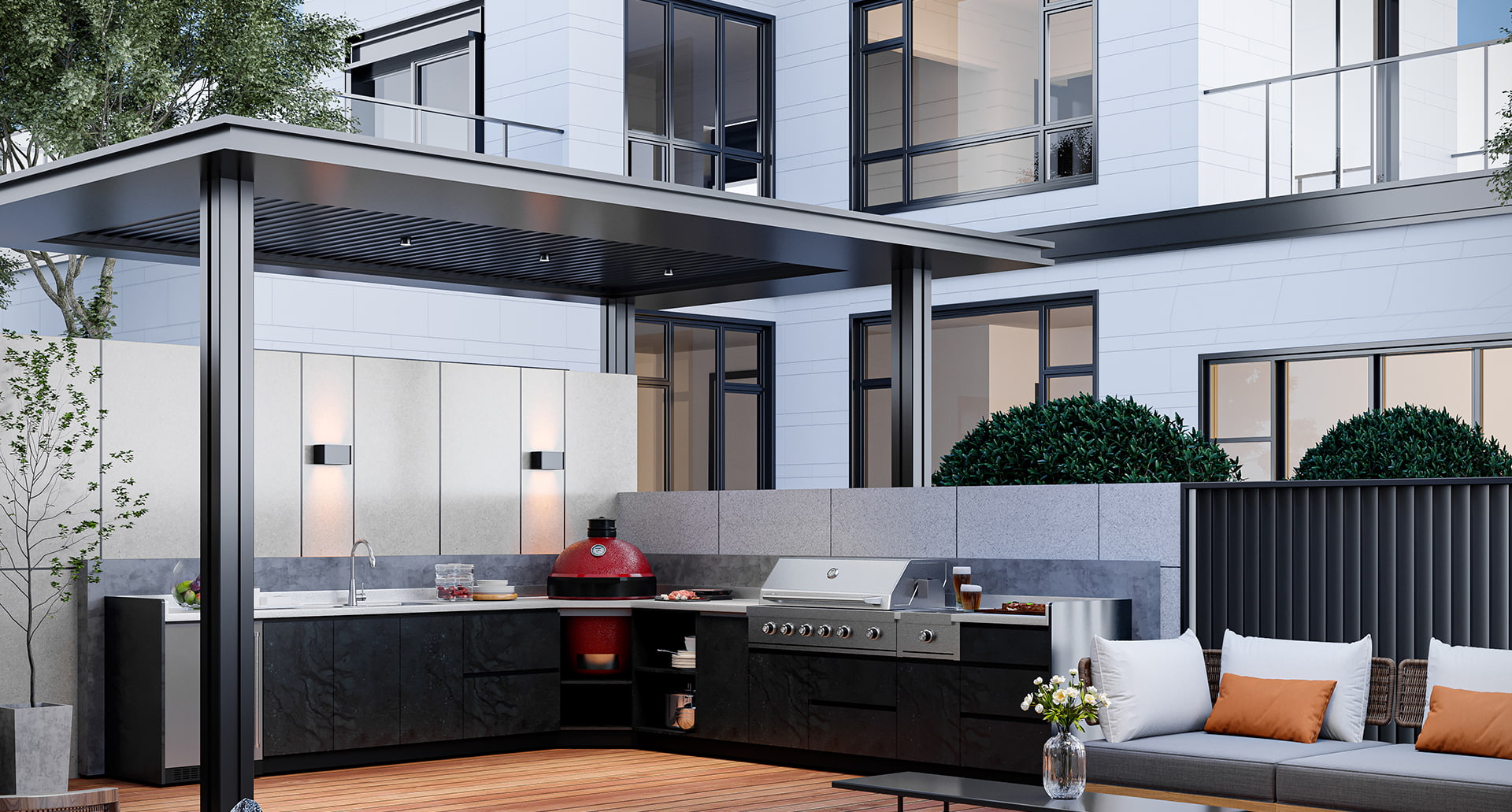 Kabinet Dapur Luar BERBENTUK L