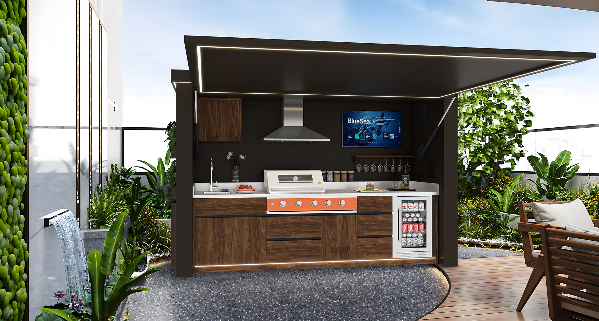 Pod BBQ Pintu Angkat