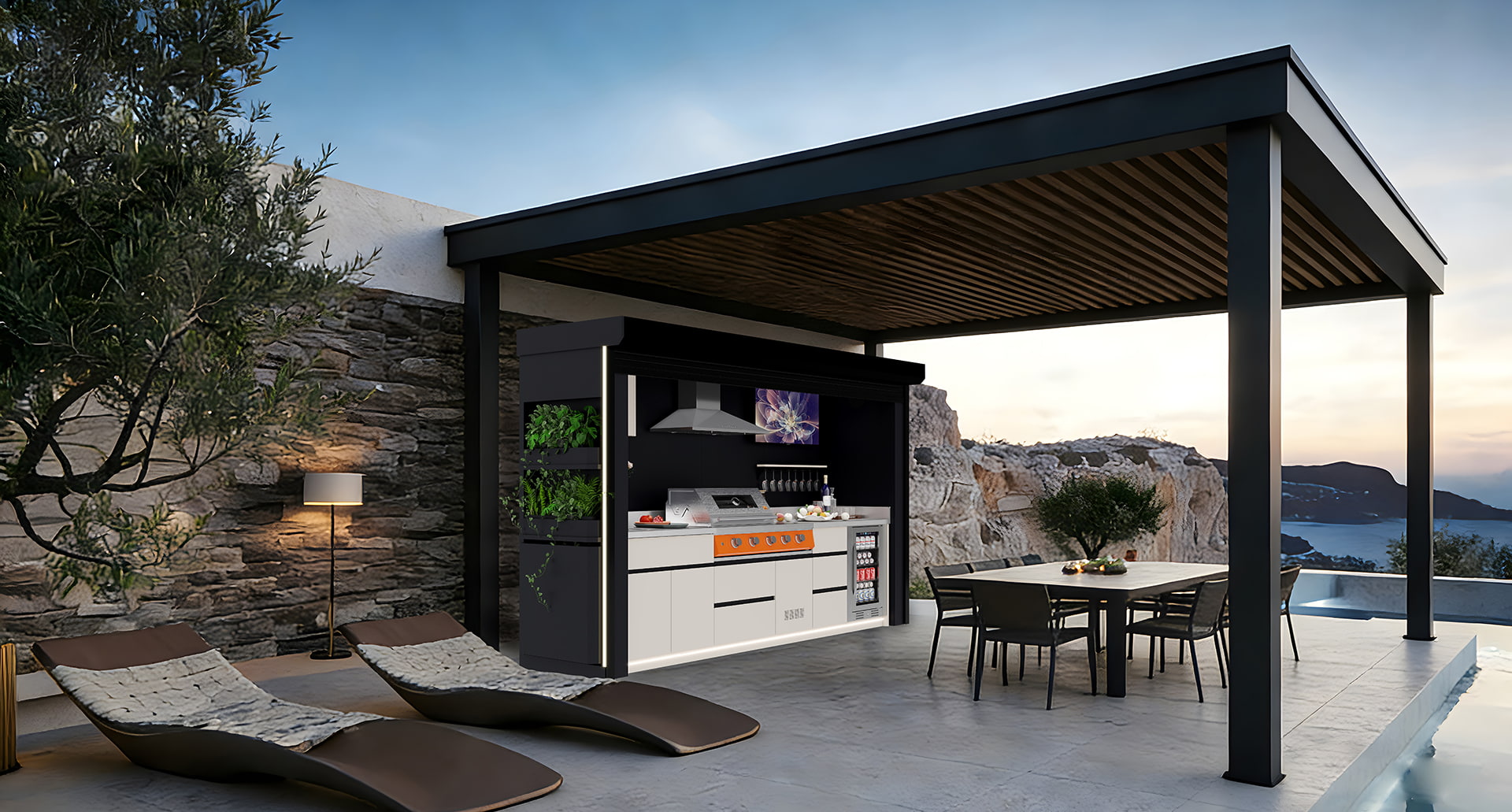 Pod BBQ Pengatup Roller
